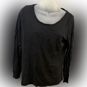 LOFT Black Long Sleeve Women's Tee